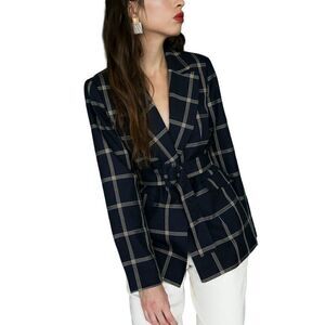 Just Female Valde Blazer Big Check